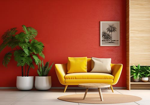 Red in the Living Room