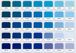 Blue color palette